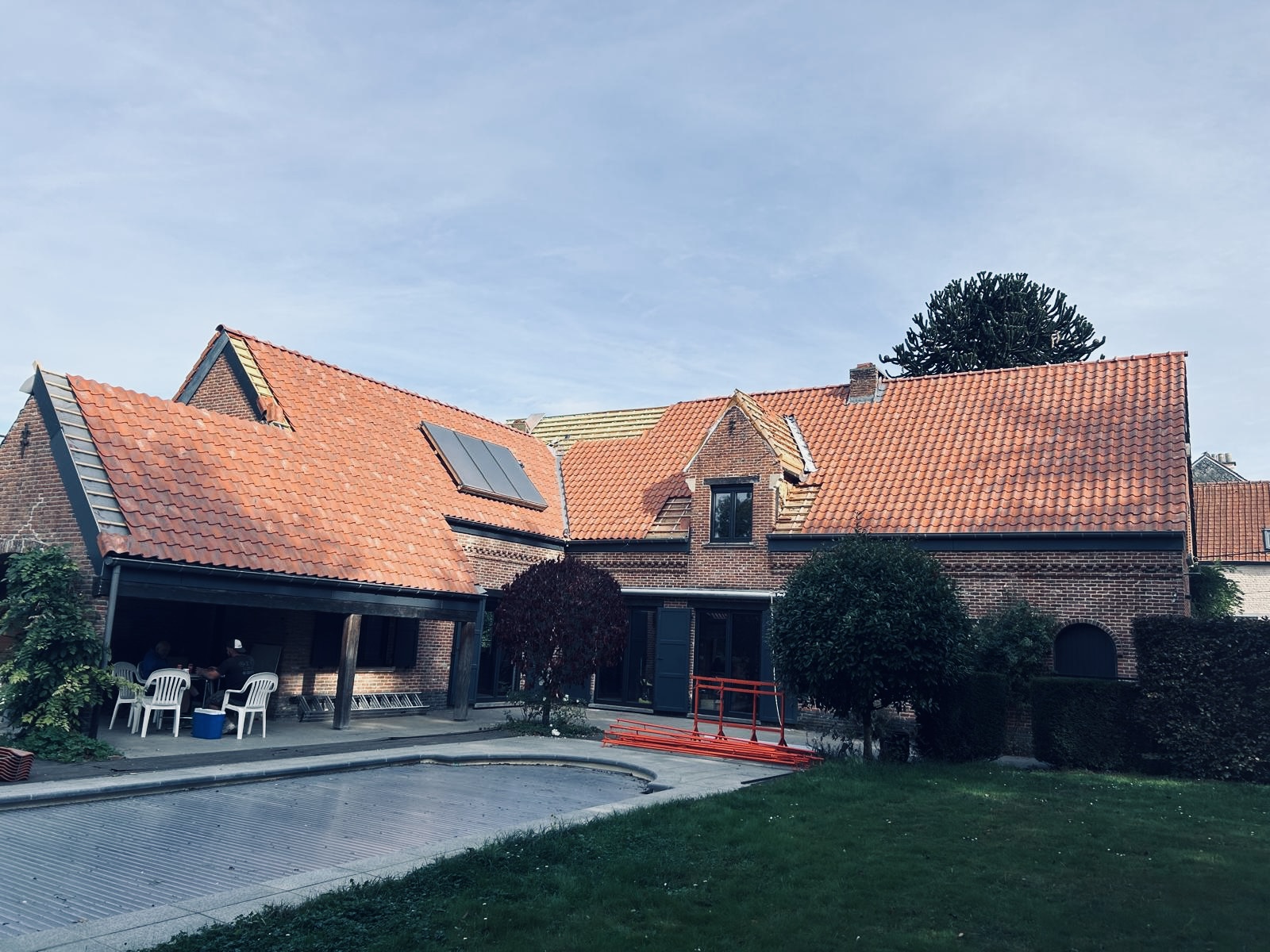 Réalisation toiture 6 — chantier par un artisan certifié en Belgique